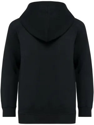 Veste zippée à capuche enfant – Black