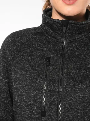 Ladies’ full zip heather jacket