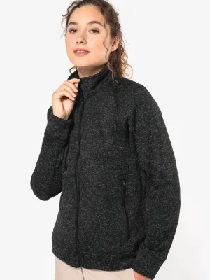 Ladies’ full zip heather jacket