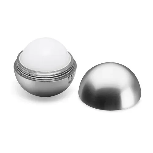 ALBA. Lip balm with ABS round-shaped packaging