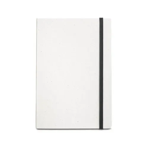 MILKY. Bloc-notes A5 avec couverture rigide en papier 100 % recyclé