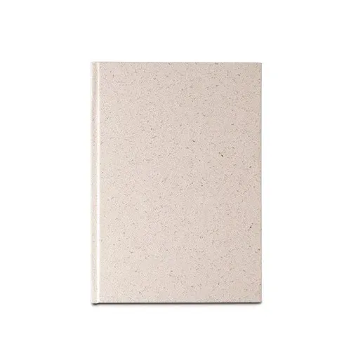 ORGANIC RIGID. A5 notepad with hard cover made from organic elephant matter (80%)