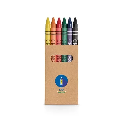 EAGLE. Boîte avec 6 crayons de cire