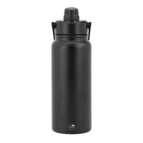 ALCARAZ. Botella de acero inoxidable (90% reciclado), doble pared aislada al vacío