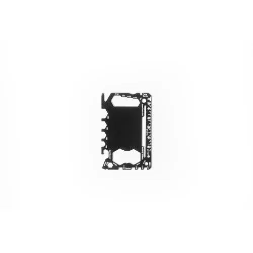 PEEBLES. Stainless steel multifunction card with 20 functions