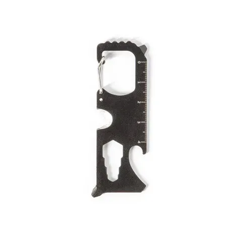 SCREWY. Stainless steel multifunction card with 8 functions