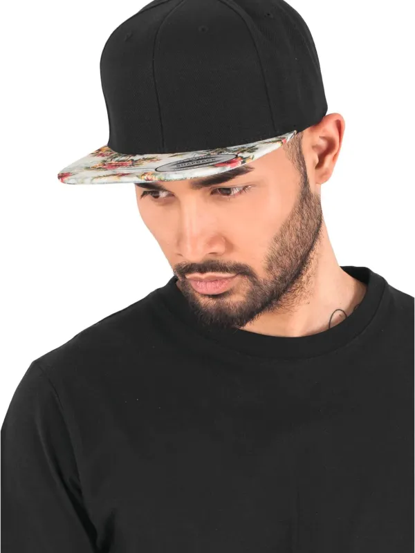 Casquette floral snapback