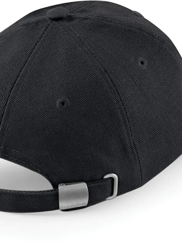 Casquette homme profil bas en coton brossé - 6 panneaux