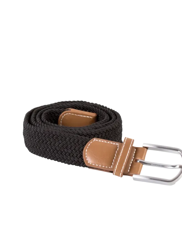 Braided elasticated belt