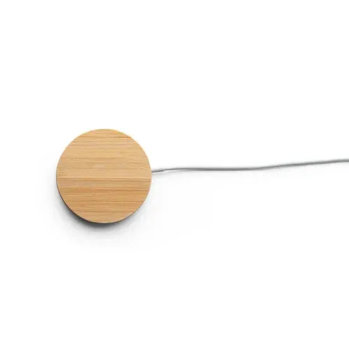 DAIMLER. 15W superfast wireless magnetic charger in bamboo