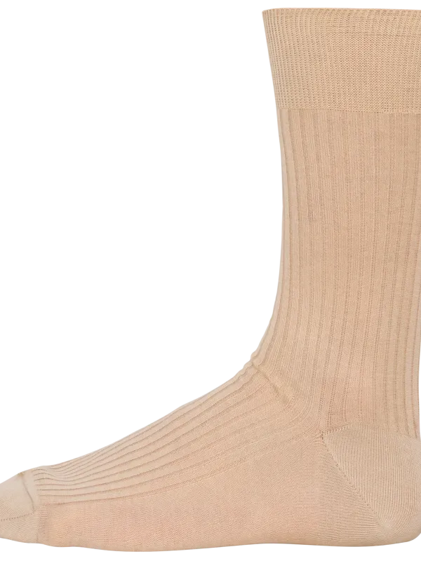 Chaussettes coton rib 4x2 fil d'Écosse homme