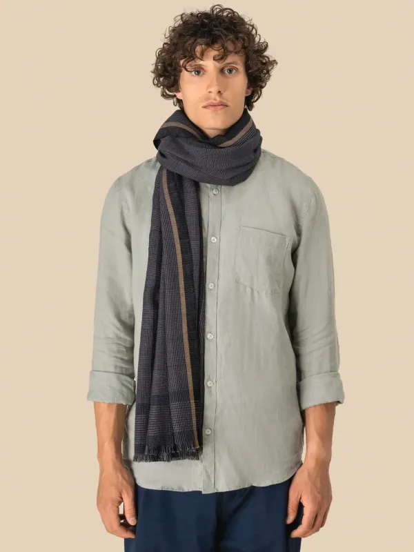Fular de cuadros unisex