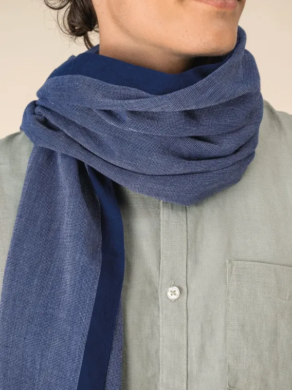Fular de chambray unisex