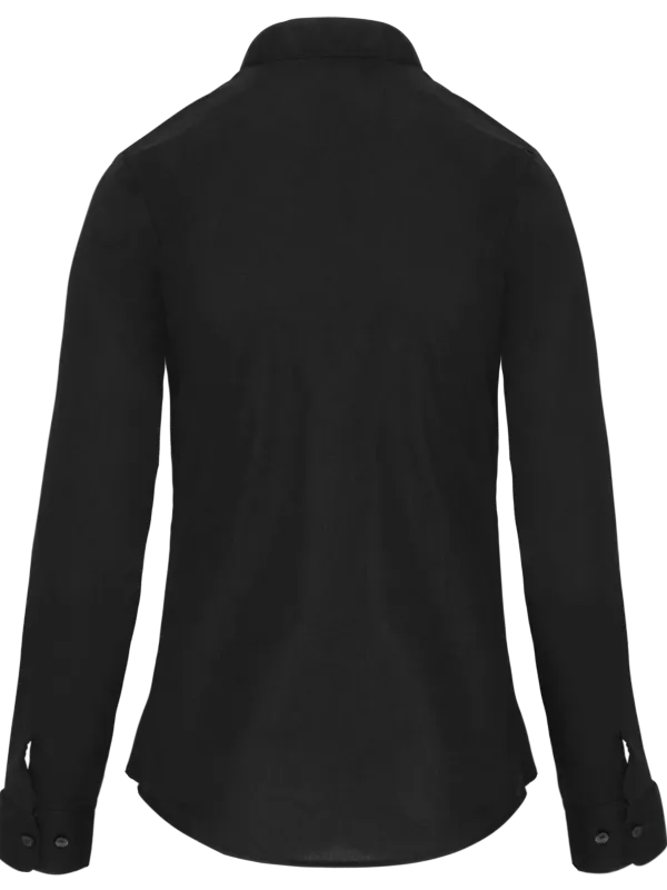 Ladies' long-sleeved mandarin collar shirt