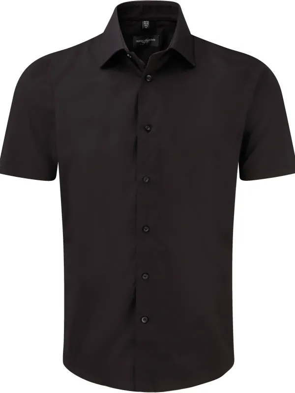 Men's Short-Sleeved Fitted Shirt