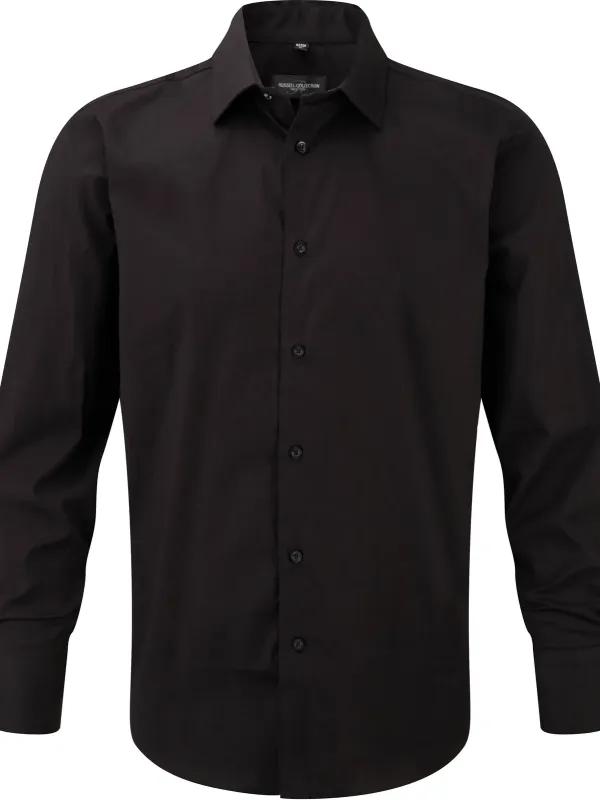 Chemise fittée homme manches longues
