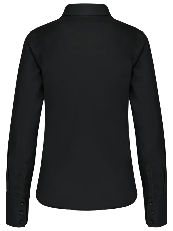 Camisa de manga larga sin planchado de mujer