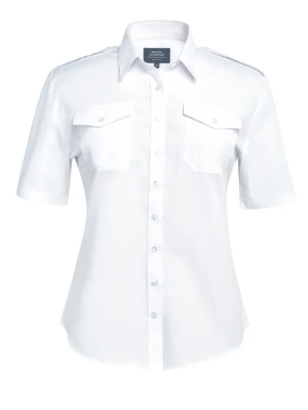 Camisa piloto de mujer manga corta