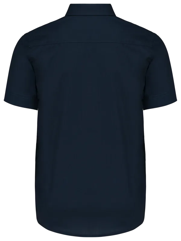 Camisa de popelín de manga corta infantil