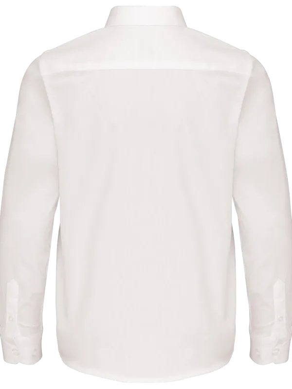 Kids' long-sleeved poplin shirt