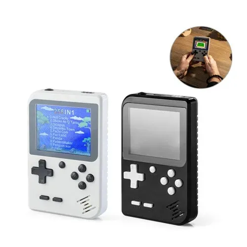 BOWSER. Console de jeux portable avec 256 jeux classiques