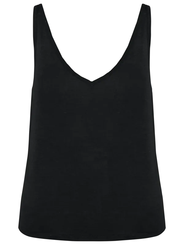 Ladies' linen tank top