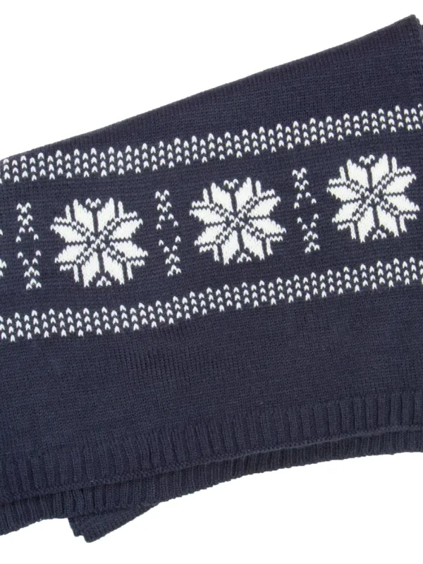 Bufanda de Navidad de punto con estrellas