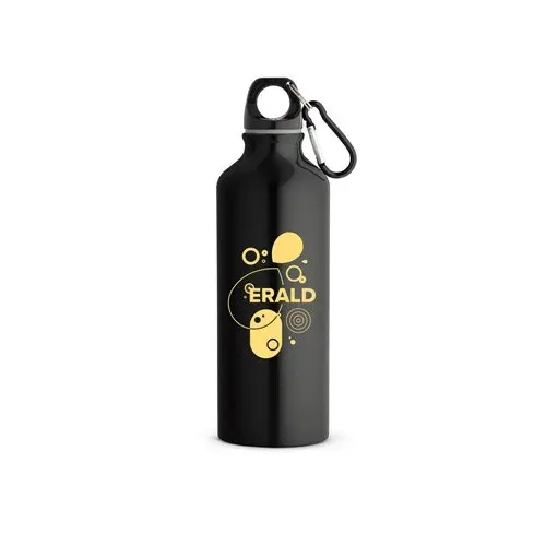 RE-LANDSCAPE M. Gourde en aluminium recyclé (100% rAL) avec mousqueton 530 ml