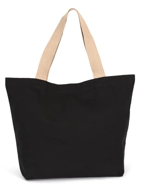 Grand sac shopping recyclé à fond plat