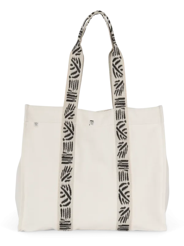 Large recycled gusseted shopping