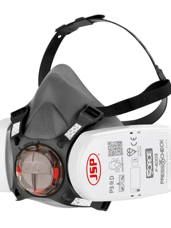 Force™8 mask with Press To Check™ P3 cartridges