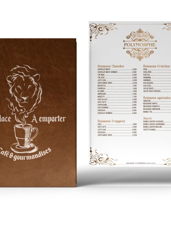 Menus de restaurant