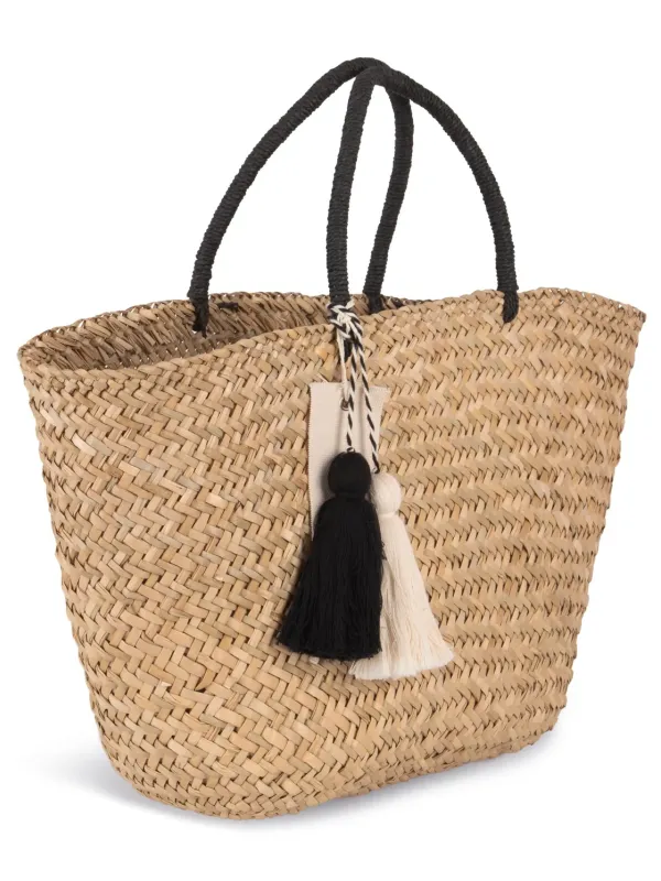 Panier shopping en paille