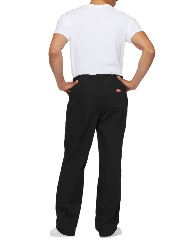 Pantalón con cordón de ajuste de cintura estándar unisex