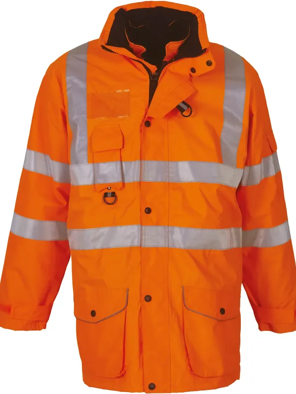 Parka de seguridad de alta visibilidad 7 en 1
