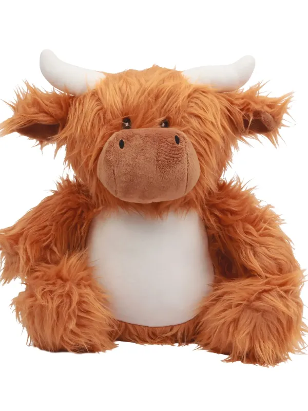Peluche zippée vache