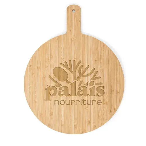 CHEESANO. Tabla de servir redonda de bambú