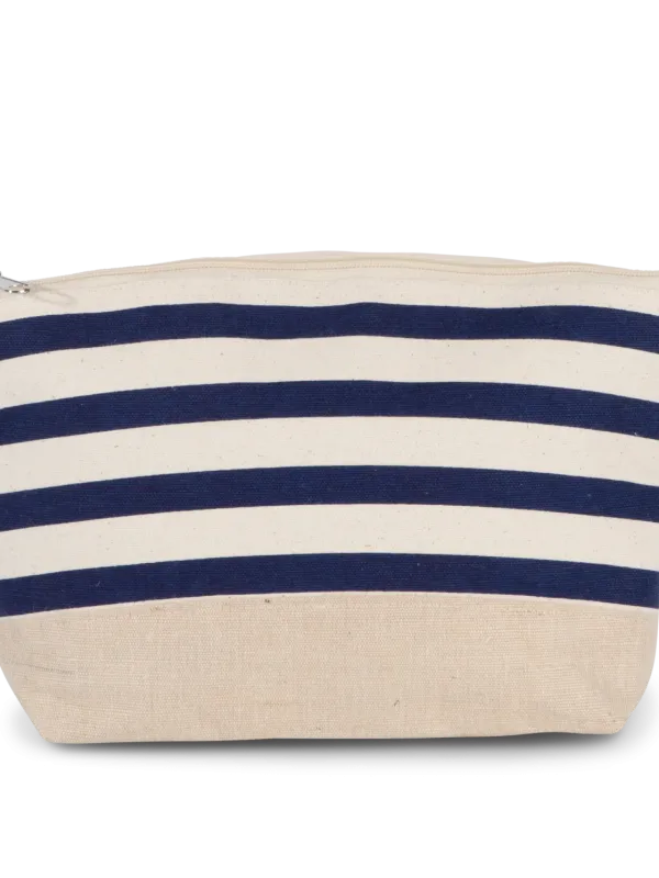 Nautical print accessories pouch