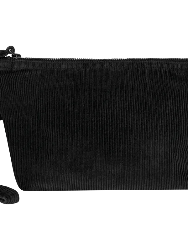 Pochette écoresponsable délavée en velours côtelé