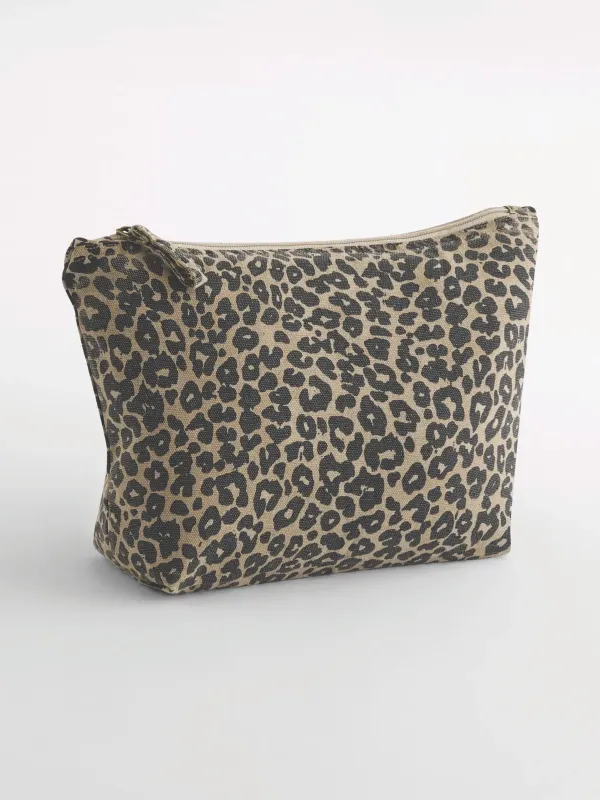 Pochette en toile imprimé léopard
