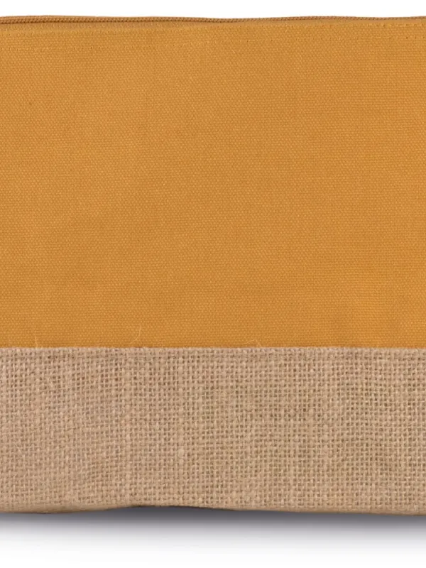 Pochette en toiles de coton et jute