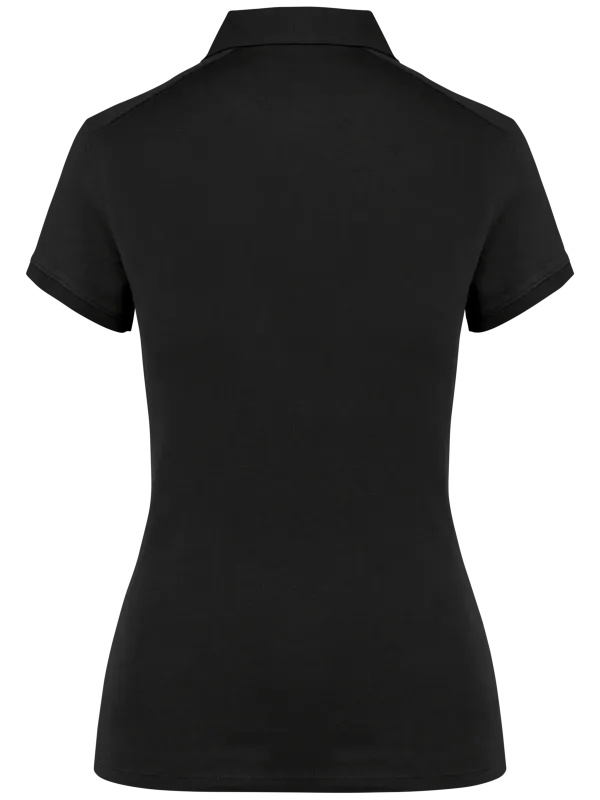 Ladies' short sleeved jersey polo shirt