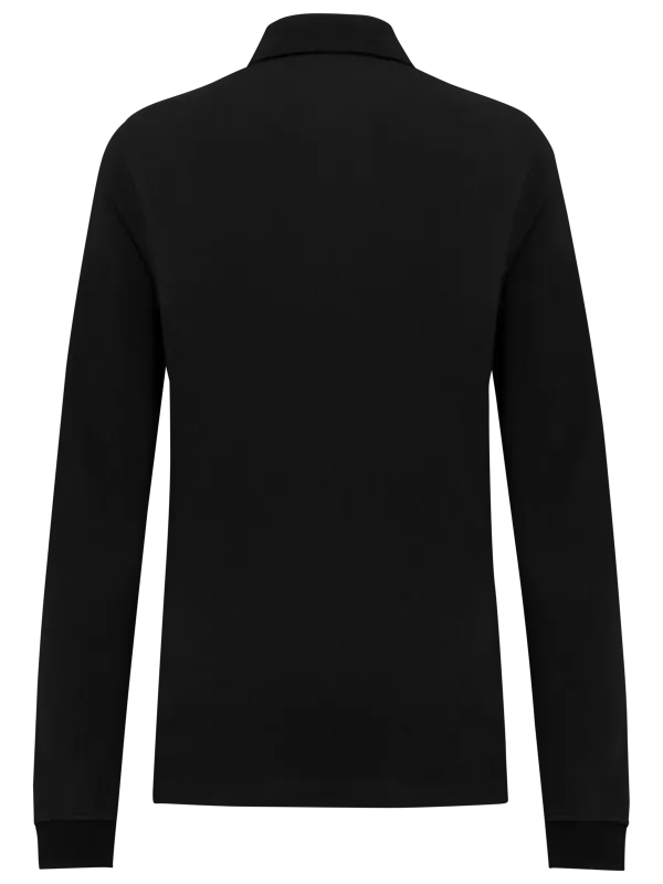 Polo piqué manches longues Bio180 femme