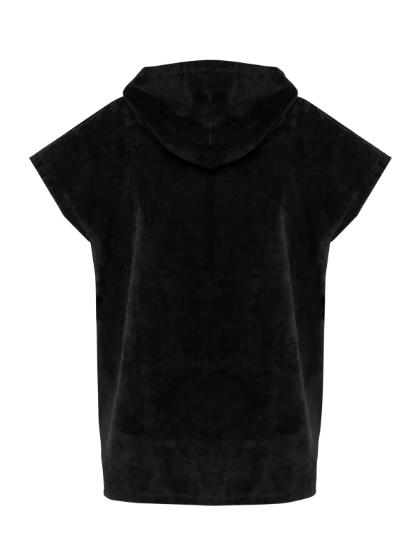 Poncho de rizo con capucha infantil