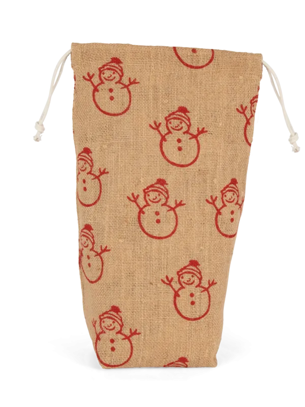 Bottle carrier with Christmas patterns