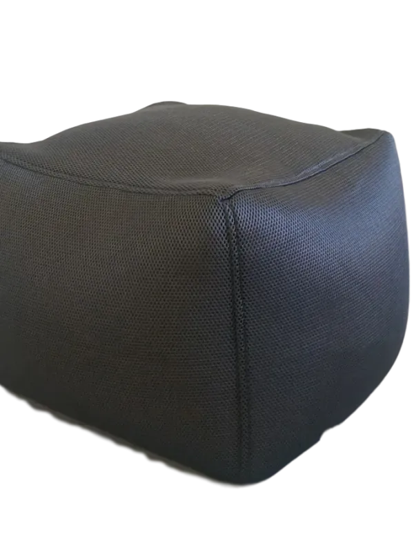 Mesh cube pouf