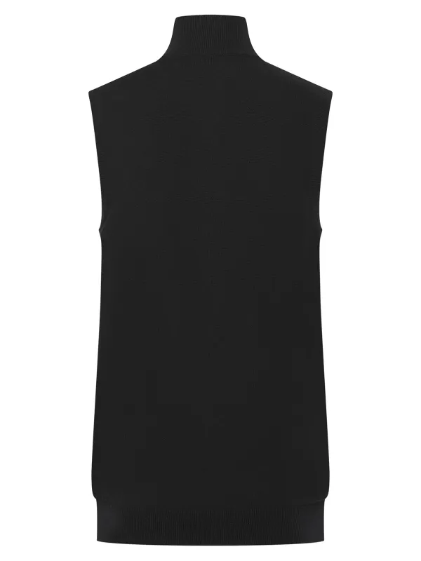 Jersey de hombre sin mangas con cremallera