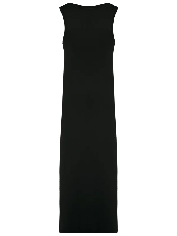 Eco-friendly ladies' jersey washed effect dress
