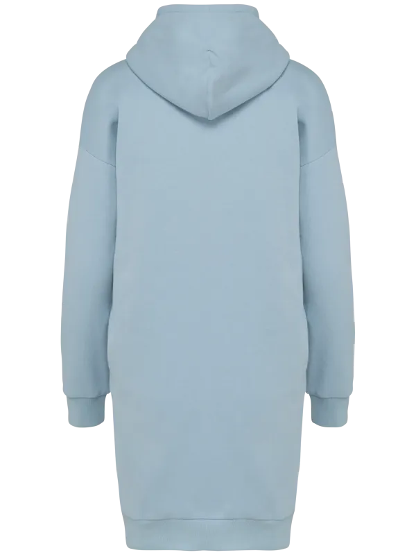 Robe sweat-shirt écoresponsable à capuche femme