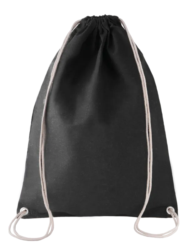 Sac à dos en coton avec cordelettes